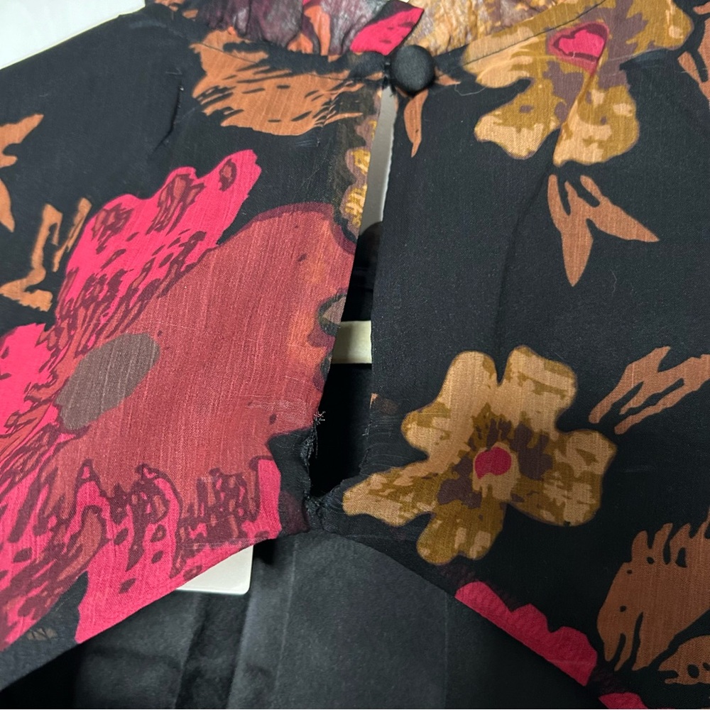 Anthropologie Porridge Puff-Sleeved Floral Mini Dress - Picture 15 of 16